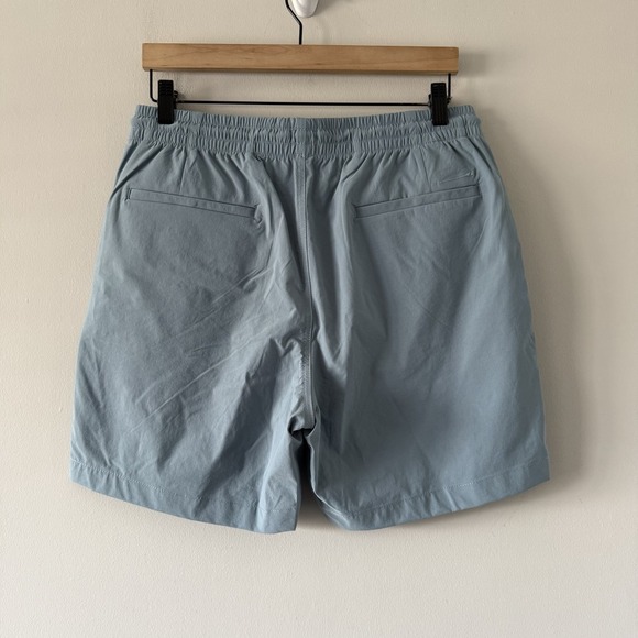 J Crew Tech Dock Shorts Mens M Blue 6" Inseam Drawstring Casual Preppy Golf Blue - Picture 2 of 12